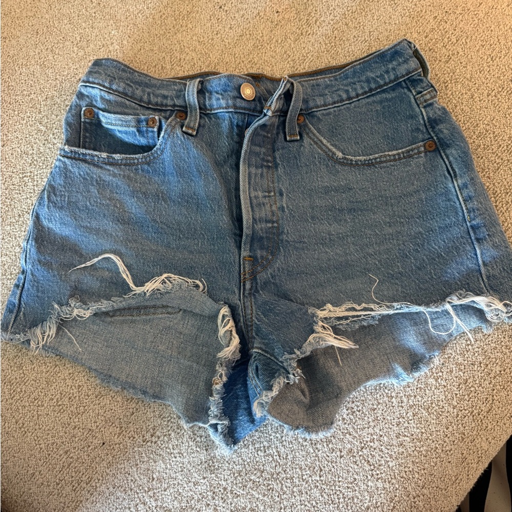Levi's Light Blue Jean Shorts